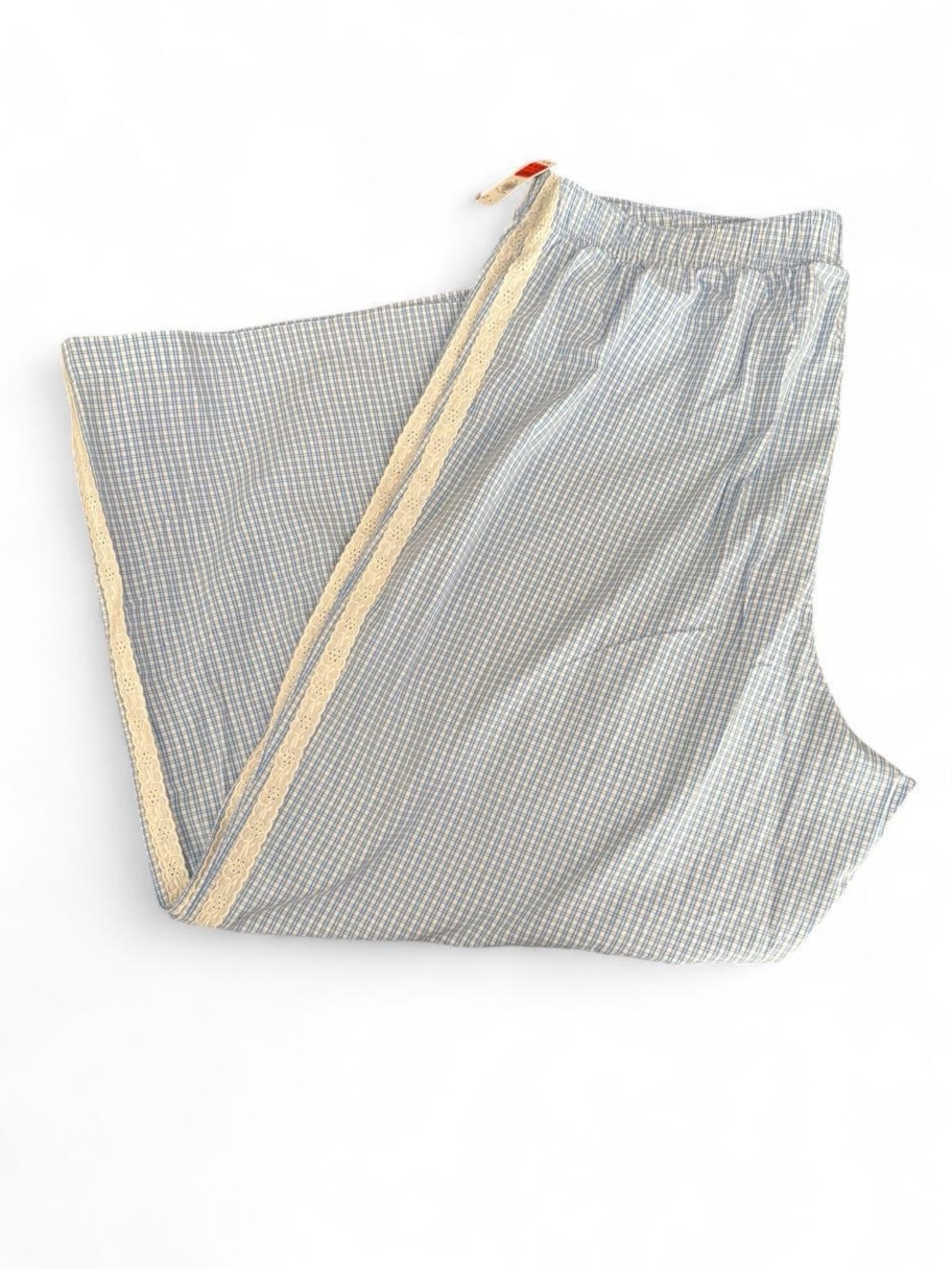 Old Navy Blue and Cream Wide-Leg Pants